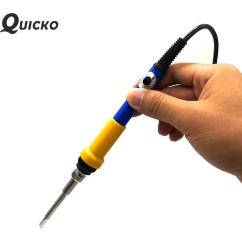 QUICKO T12 Mini Adjustable Temperature Electric Soldering Iron DC24V soldering station Constant temperature Welding Tool 72W