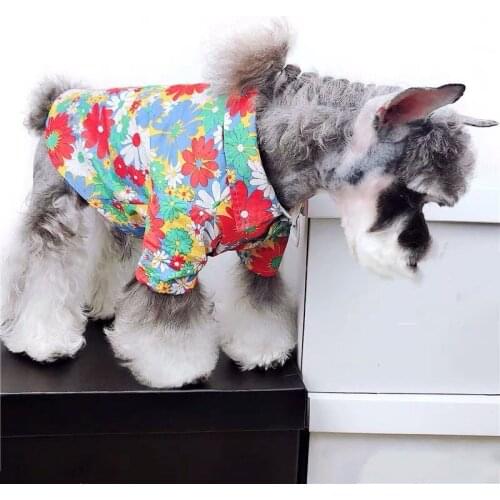 Fashion Pet Dog Summer Cool Hawaii Shirt Clothes For Small Medium Puppy Dogs Clothing Schnauzer Vest French Bulldog Pug YHC40