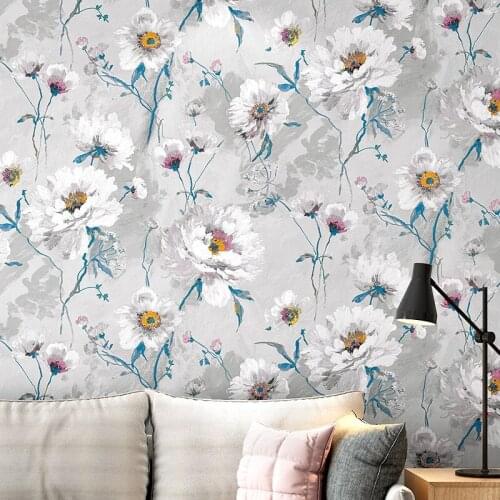 Beibehang American Country Pastoral Wallpaper Retro Style Warm Bedroom Living Room Sofa No Glue TV Background Wallpaper