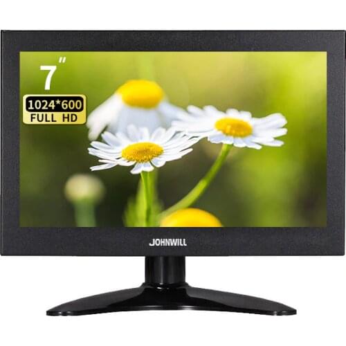 Suitable for PS5 / PS4 / PC/ Raspberry Pi / Switch, compatible with Windows 7 8 10 system Johnwill 7-inch HD portable monitor
