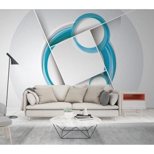 Custom wallpaper 3D geometric bedroom background wall