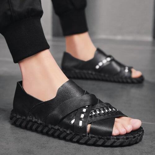 Zapatos Transpirables Hombre Summer Sandals Men Roman Zapatillas Transpirables Sandalia Rasteira Breathable Work Shoes Mens