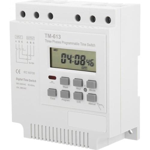 TM-163 Three Phases 380V Smart Digital Weekly Programmable Control Power Timer Switch
