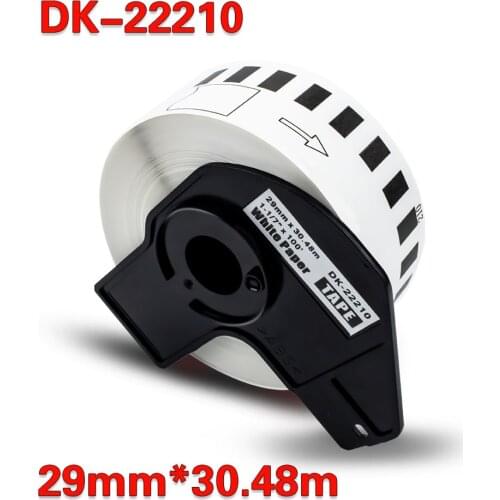 Absonic DK-22210 Labels Per Roll Thermal Sticker 29mm Width Continuous Paper Labels DK22210 for Brother QL QL-500 QL-550 QL-570