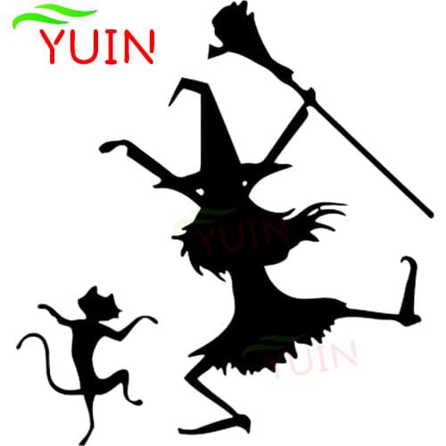 Miko and Cat Funny Car Sticker Fashion Body Decoration Personality PVC Waterproof Sunscreen Decal Black/White/Red/Laser/Silver