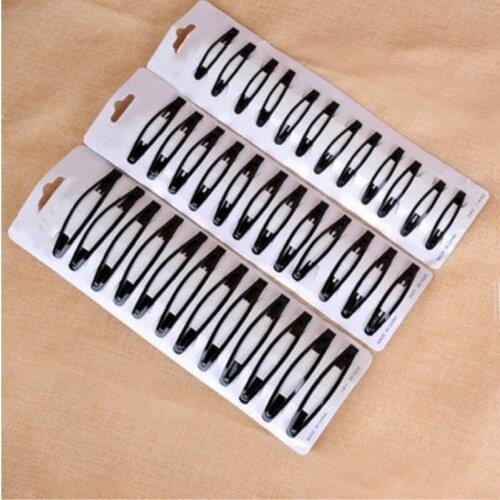 12Pcs/Set Black Metal Hair Barrettes Hairpins BB Headbands Hair Clips For Girls Bride Womens Hairgrips Hair Accessories T0698