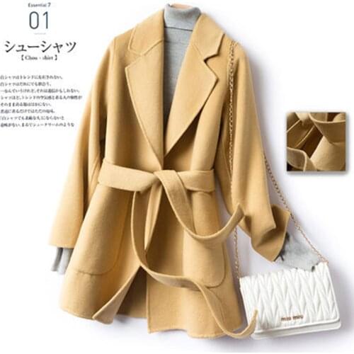 Women Winter Coat 100% Wool 2020 Fashion Coat Women Autumn Korean Style Woman Jacket Female Outwear Coats and Jackets WPY1413