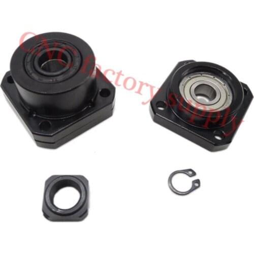 1 pcs FK20 Fixed Side +1 pcs FF20 Floated Side for SFU2505 Ballscrew CNC parts ball screw fk/ff20 end support