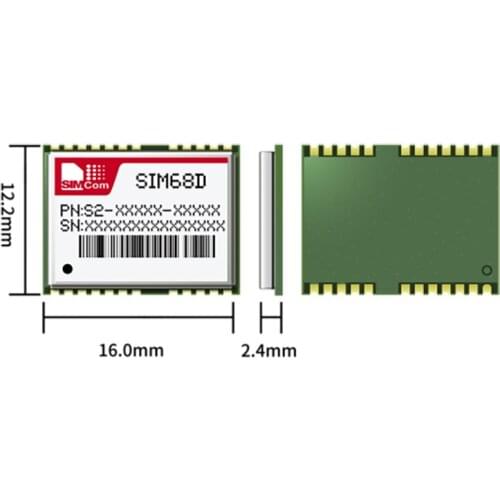 10pcs SIMCom SIM68D LCC GPS L1 L5 GLONASS BeiDou Galileo QZSS system GNSS module receiver 100% new original