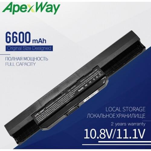 Apexway 9 Cells Laptop Battery For Asus K53S K53 K53E K43E K53T K43S X43E X43S X43E K43T K43U A53E A53S