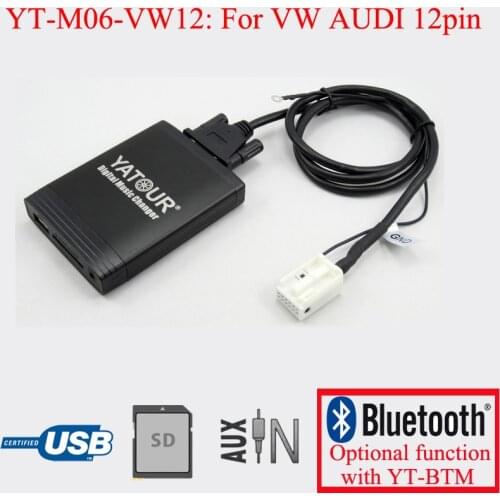 Car radio digital USB SD AUX player for VW AUDI Skoda Seat 12PIN