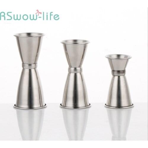 Bar Tool Stainless Steel Double Head Measuring Cup Bar Mixing Tool Cup For Bar Wine Set