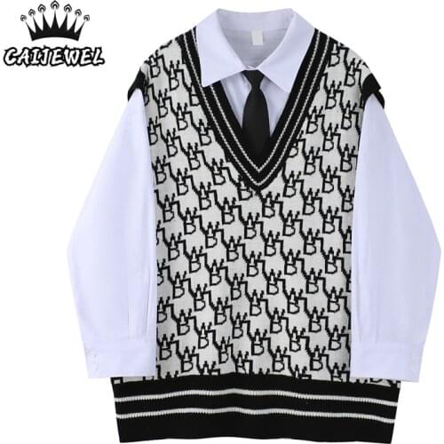 CAIJEWEL Knitted Blouses