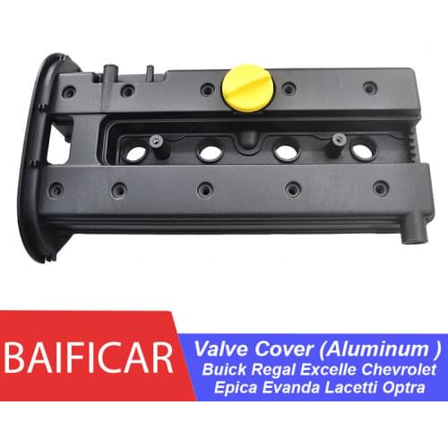 Baificar Black Engine Rocker Valve Cover Aluminum 92062396 For Buick Regal 2.0 Excelle 1.8 Chevrolet Epica Evanda Lacetti Optra