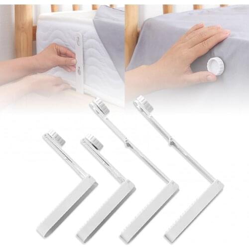 4Pcs Portable Adjustable Anti-skid Bed Sheet Quilt Cover Holder Fixing Clip Home Organization Accessory