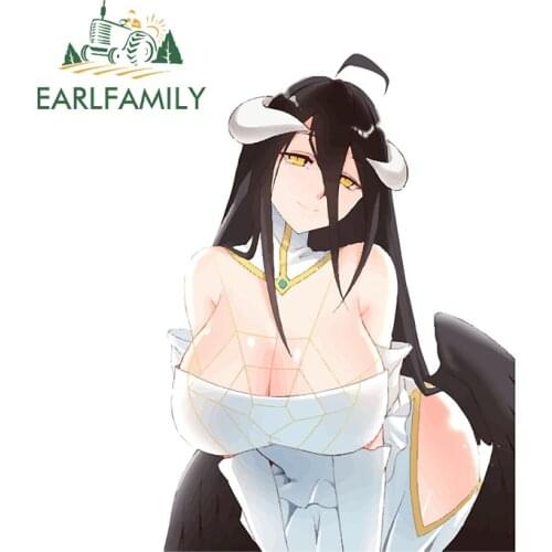 EARLFAMILY 13cm x 9.3cm for Albedo Funny Car Stickers Creativite Motorcycle Refrigerator Decal Waterproof Scratch-Proof Decor