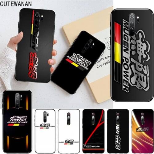 JDM Mugen Power Phone Case for Redmi Note 9 8 8T 8A 7 6 6A Go Pro Max Redmi 9 K20 K30 Pro