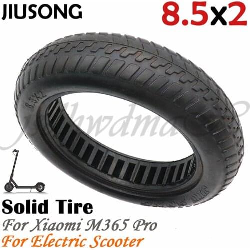 JIUSONG 8.5 Inch Solid Tire for Mijia Xiaomi Mi M365 pro Electric Scooter Gotrax Gxl Scooter 8.5X2.0 8.5x2 Explosion Proof Tire