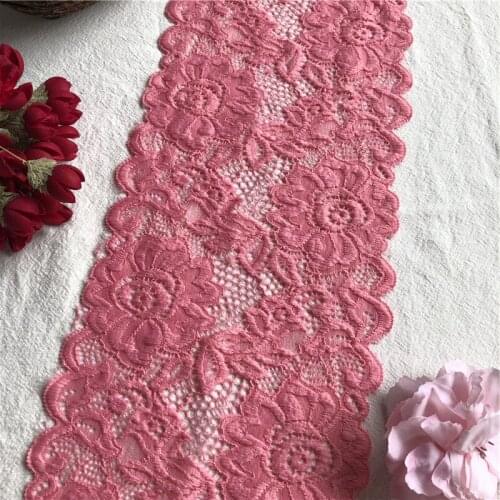 Watermelon red E1501 lace cotton lace white fabric embroidery garment accessories wide 15cm