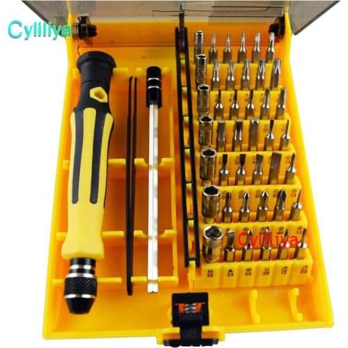 Multifunctional Repair Tools Kit 45 in 1 Precision Screwdriver Repairing Kit Set For Mobile Phone laptops Computers