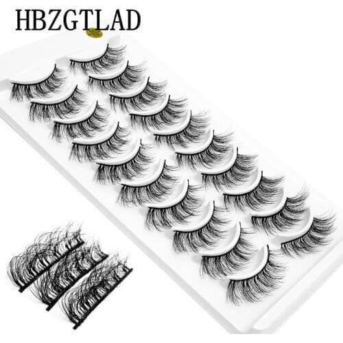 NEW 2/10 pairs 100% Real Mink Eyelashes 3D Natural False Eyelashes 3d Mink Fake Lashes Soft Eyelash Extension Makeup Kit Cilios