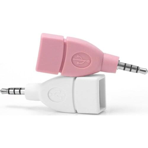 2021 New Universal 3.5mm Male Aux Plug Jack To USB 2.0 Female Converter Adapter