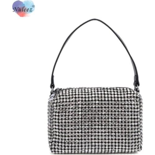 Nuleez Bling Diamonds Bag Women Evening Bag Little Bag Cross-Body Chain Famous Star in Summer