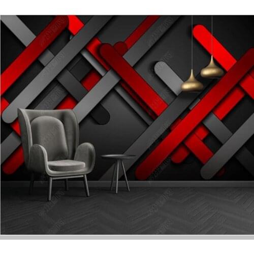 Papel de parede Modern abstract geometric line creative 3d wallpaper mural,living room tv wall bedroom wall papers home decor