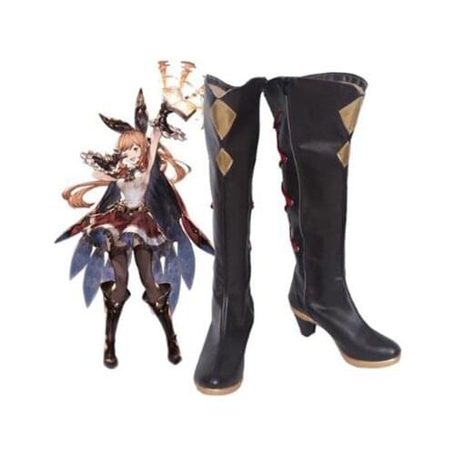 Granblue Fantasy Clarisse Cosplay Boots Shoes Costume Accessories Halloween Party Boots for Adult Women High Heel Shoes
