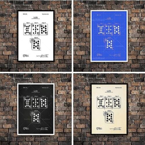 Carte d'affiche | Carte d'art brevetée | Impression de carte à jouer Poster