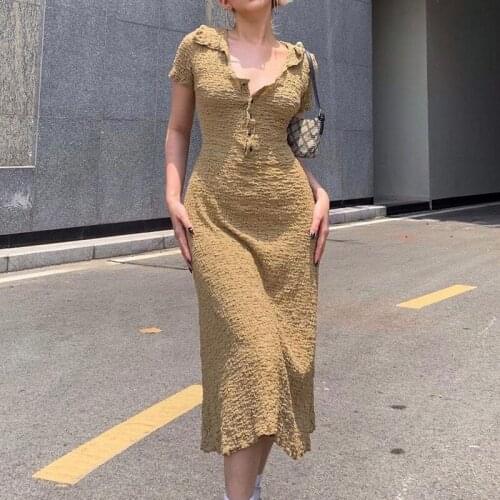 PUNK STYLE GIRL Solid Summer Dresses