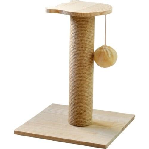 Solid wood cat climbing frame, cat supplies, cat claw board, cat tree, cat litter, solid wood shelf, pine wood climbing frame
