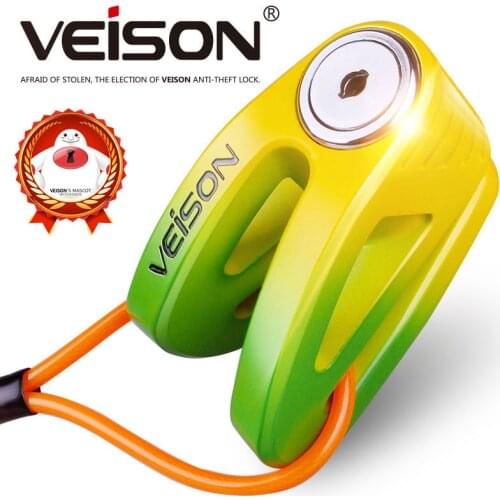 VEISON Alloy Motorcycle Lock Bike Bicycle Quad Lock Scooter Disc Brake Lock Motorcycle Accessories Anti-theft Anti-Prying