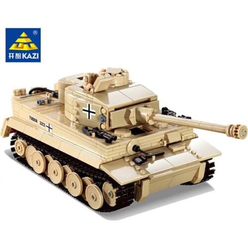 995Pcs Military German King Tiger Tank Cannon Toy Building Blocks Sets ARMY Soldiers DIY Bricks Educational Toys for Children