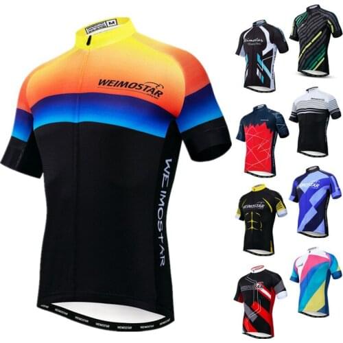 Weimostar 2021 Pro Team Cycling Jersey Men Summer MTB Bike Jersey Tops Racing Sport Cycling Shirt Mountain Bicycle Jersey Man