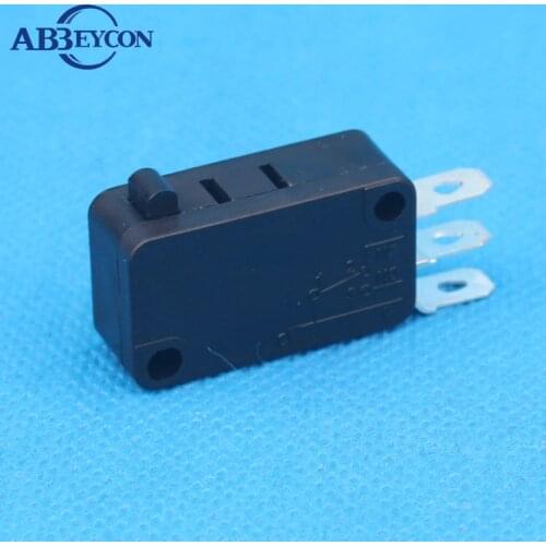 YT KW7-0D CE RoHS ABS plastic 15A/250VAC 3 pin solder terminal black micro switch