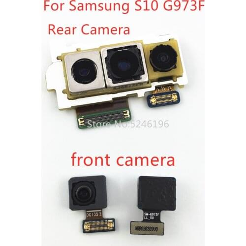 1pcs Back big Main Rear Camera front camera Module Flex Cable For Samsung Galaxy S10 G973 G973F G973U Replacement of parts