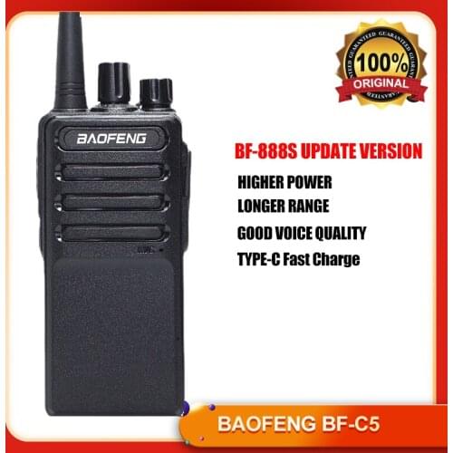 2021 Baofeng BF-C5 Walkies Uhf band Military Level two way radio transceiver for security,hotel,baofeng bf888s update radios