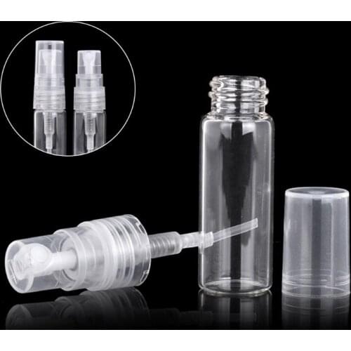 2021 New 100Pcs 3ml Mini Clear Plastic Refillable Spray Bottle Perfume Mouthwash Atomizer