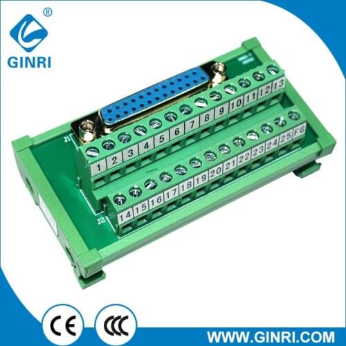 25-pin D-Sub/TB Interface Module, DB Connector-Teminal Block Conversion Unit,Convertor,Breakout Board JR-25TDC