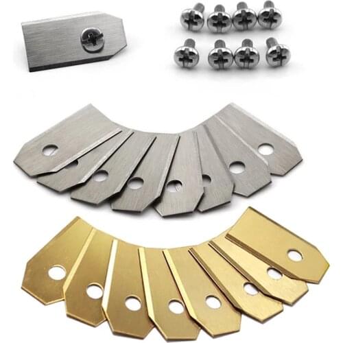 35*18*0.6mm Lawn Robot Blade Gold Silver Lawn Mover Replacement Blade For Gardena Husqvarna Automower yardforce Garden Tools