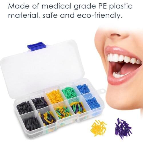 800pcs Dental Disposable Teeth Diastema Wedges Dental Filling Tool Supply 4 Sizes