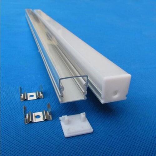 21mmx21mmX1000mm Aluminum Groove Lamp Shell for LED Bar Lights Lampshade Strip Lamp Cover Housing 50pcs