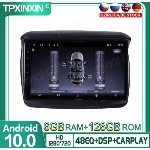 For Mitsubishi L200 2008-2016 128G Android10 Car Multimedia Player GPS Navigation Headunit Auto Radio Audio Stereo Tape Recorder