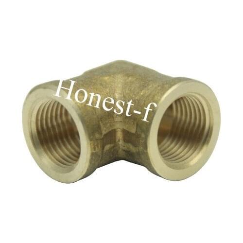 Lead Free Brass Pipe Fitting 90 Deg 3/8" Female NPT Elbow Air Fuel