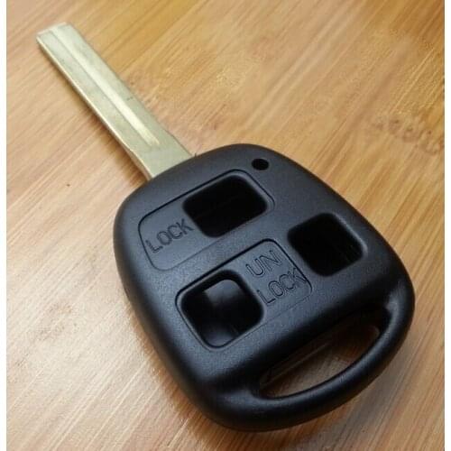 3 Buttons Remote Key Shell Case For Lexus SC430 GX470 RX350 RX400h ES300 With TOY48 Uncut Short Blade Fob Key Cover 10PCS/lot