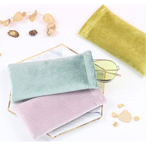 Sunglasses Pouch Eyeglass Holder Storage Bag Waterproof Protector for Kids Velvet Solid Eyeglasses Bags