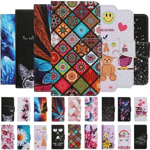 S20 ULTRA Cartoon Case on for Samsung Galaxy S20FE S10 + Plus S20 Ultra Coque S20 S10 E Fundas Painted Wallet Leather Flip Cover