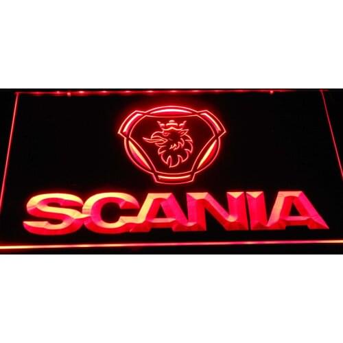D393 Scania Car Truck LED Neon Light Signs with On/Off Switch 7 Colors to choose