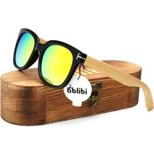 Wooden Sunglasses Women,Ablibi Polarized UV400 Mens Wood Sunglasses Handmade Lightweight Shades with Gift Box